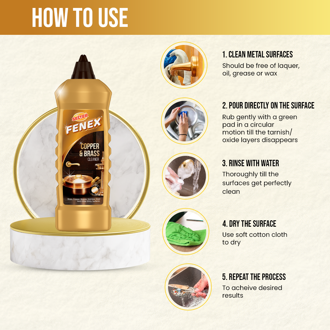 Bring Back The Brilliance With Selzer Copper & Brass Cleaner Selzer