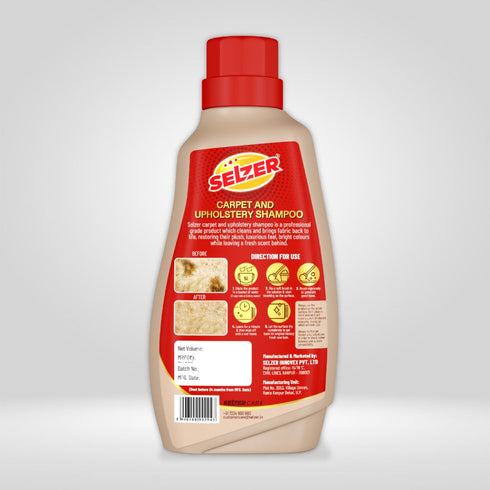 Selzer Carpet & Upholestry Cleaner + Ultra Shine Liquid Detergent 500ml *2