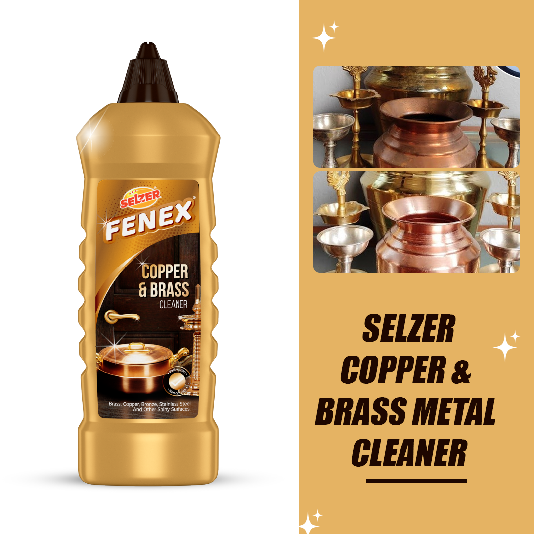 Bring Back The Brilliance With Selzer Copper & Brass Cleaner Selzer