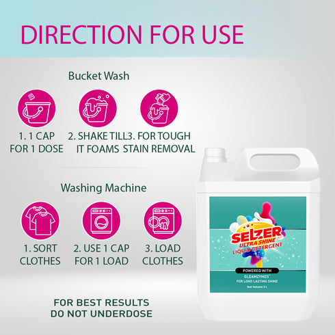 Ultrashine Liquid Detergent - 5Ltr