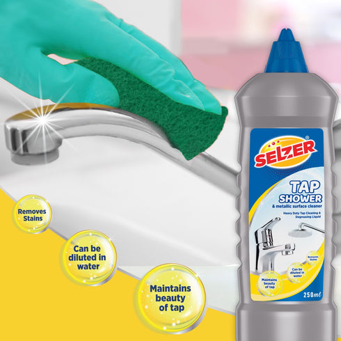 Selzer Tap Shower & Metallic Surface Cleaner - 250ml
